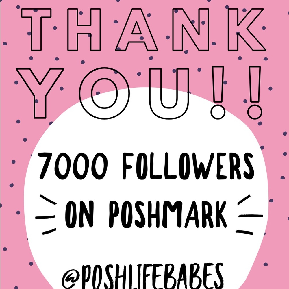 We hit 7000 Followers on Poshmark!!!!!!!!